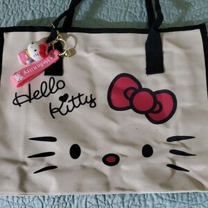Hello Kitty Pink and Black Keychain Set